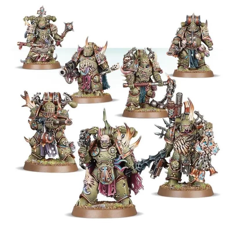 Plague marines, death guard, warhammer 40k, games workshop, model 43-55